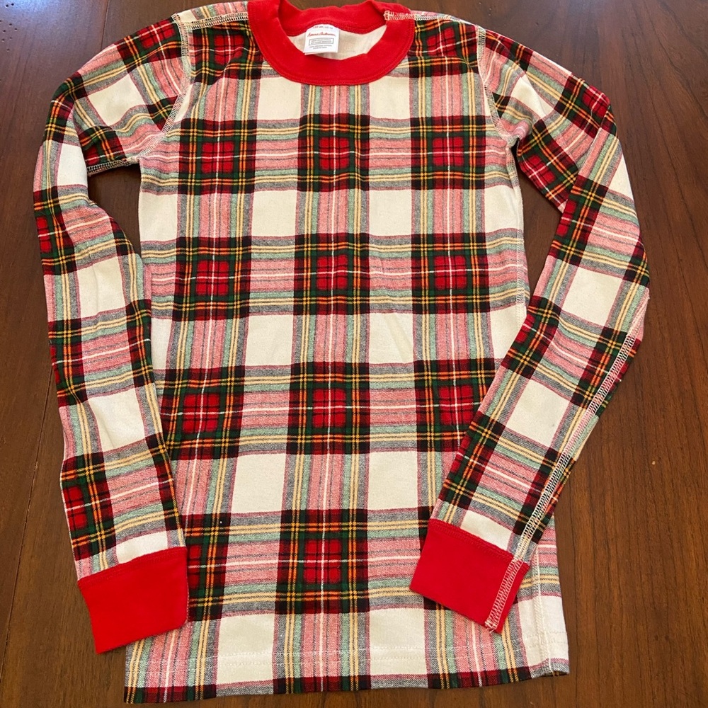 Hanna Andersson Kid’s Holiday Long John Pajama Top size 12